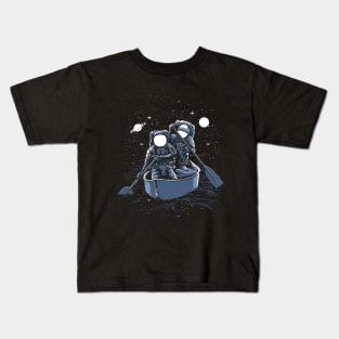 Sailing Across the Galaxy Kids T-Shirt